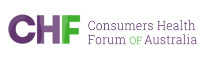 Logo, company name for: Consumer Health Forum of Australia