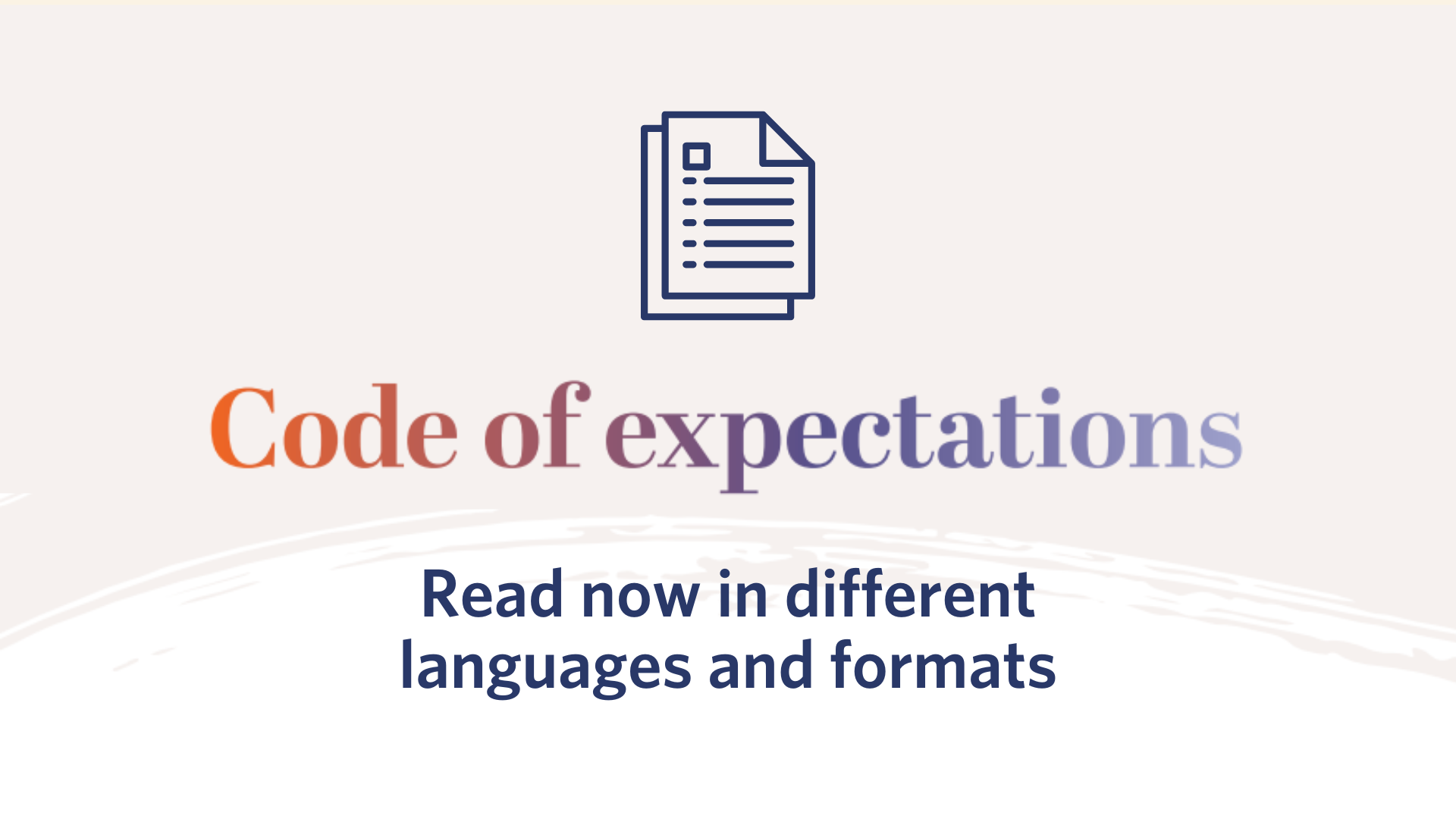 Code of expectations for health entities’ engagement with consumers and ...