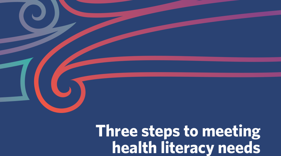 Three steps to meeting health literacy needs - Ngā toru hīkoi e mōhiotia ai te hauora