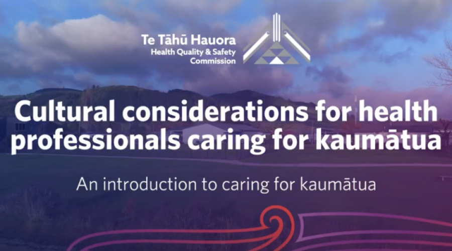 Cultural considerations when caring for kaumātua