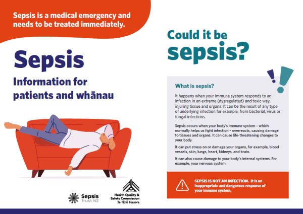 Screenshot of the patient information flyer
