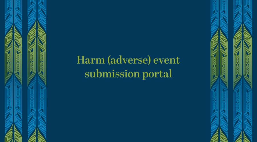 Harm (adverse) event submission portal
